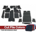 Ghia Convertible 1969-74, Carpet Kit 20pc. (With Footrest)